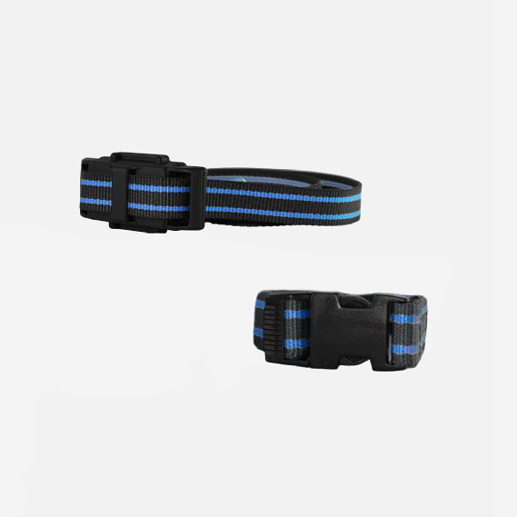 Halsband syntettextil med metallsp�nne 130cm