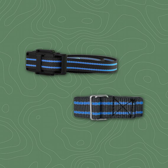 Halsband syntettextil med metallspnne 130cm