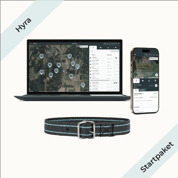 Hyra av komplett startpaket med GPS-tagg, modell Yabby Edge