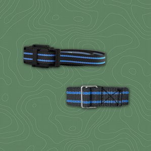 Halsband syntettextil med metallspnne 130cm